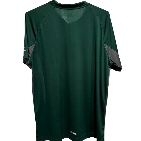Mizuno Mens Jersey 2XL Green Elite 2 Button Crew Neck Short Sleeve Jersey NWT - Picture 3 of 8